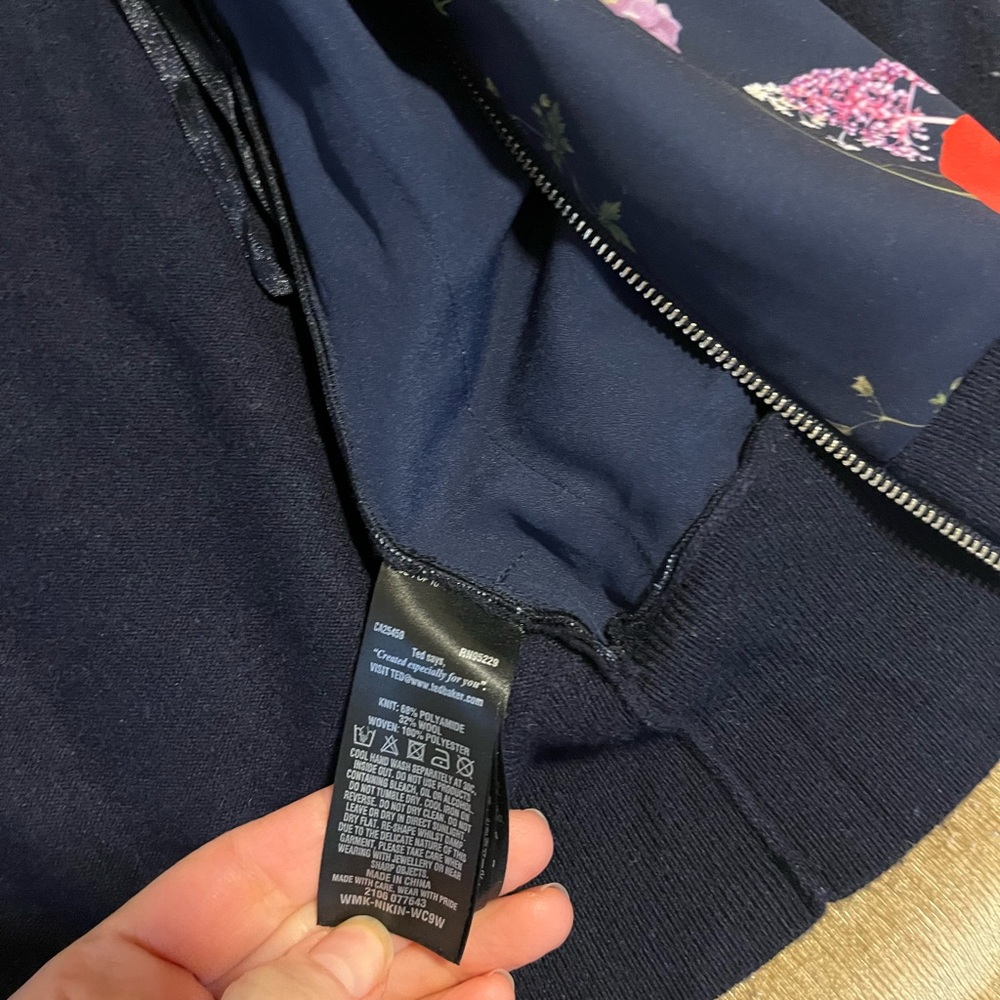 Ted Baker Black Floral Cardigan - Picture 3 of 4